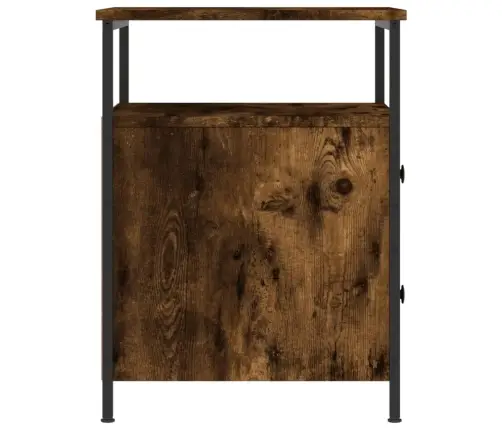 Naktinės Spintelės, 2Vnt., Dūminio Ąžuolo, 44X45X60cm Mediena