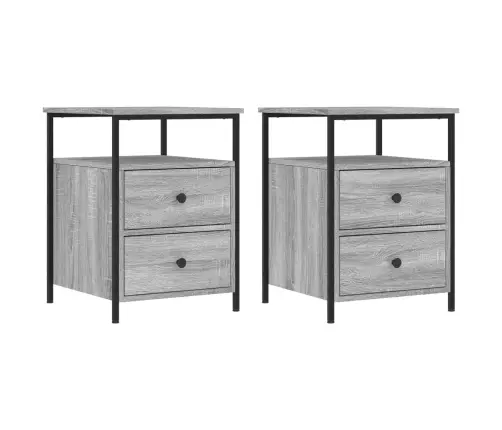 Öökapid 2 Tk, Hall Sonoma Tamm, 44X45X60 cm Tehispuit