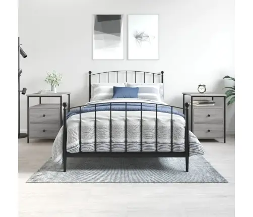 Öökapid 2 Tk, Hall Sonoma Tamm, 44X45X60 cm Tehispuit