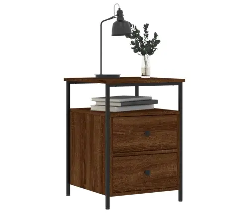 Naktsskapīši, 2 Gab., 44X45X60 Cm, Inženierijas Koks, Ozolkoka Vidaxl