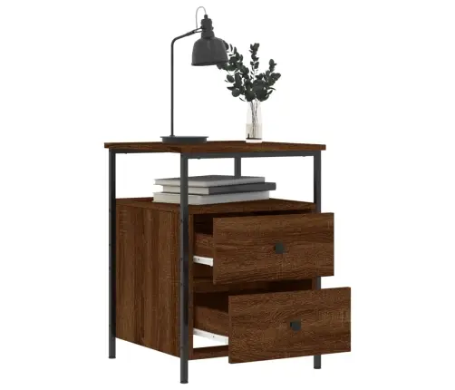 Naktsskapīši, 2 Gab., 44X45X60 Cm, Inženierijas Koks, Ozolkoka Vidaxl