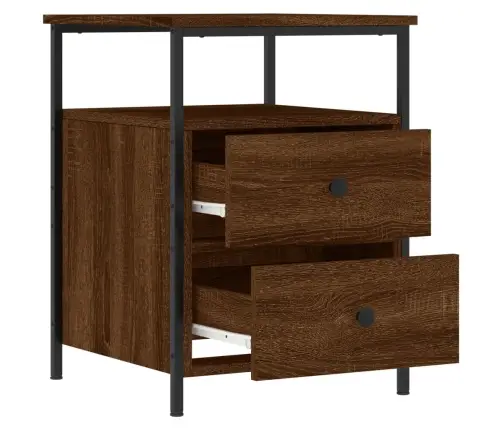 Naktsskapīši, 2 Gab., 44X45X60 Cm, Inženierijas Koks, Ozolkoka Vidaxl