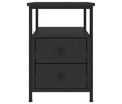Naktsgaldiņi, 2 Gab., 34X35,5X50 Cm, Inženierijas Koks, Melni Vidaxl