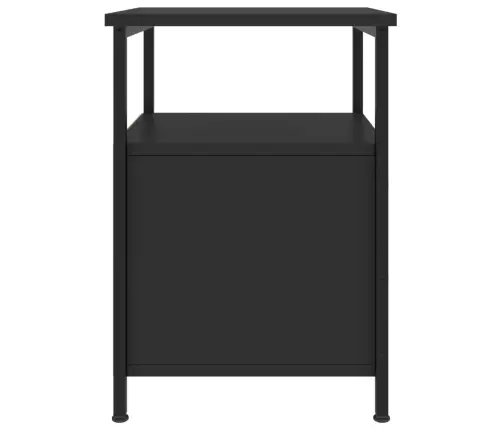 Naktsgaldiņi, 2 Gab., 34X35,5X50 Cm, Inženierijas Koks, Melni Vidaxl