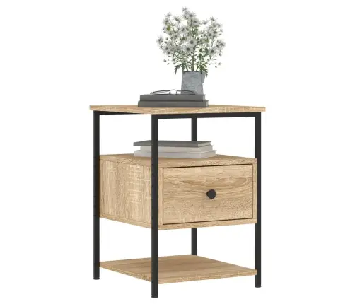 Naktinė Spintelė, Sonoma Ąžuolo, 40X42X56cm Apdirbta Mediena