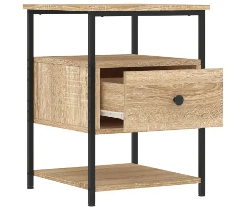 Naktinė Spintelė, Sonoma Ąžuolo, 40X42X56cm Apdirbta Mediena