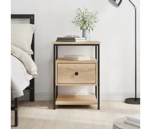 Naktinė Spintelė, Sonoma Ąžuolo, 40X42X56cm Apdirbta Mediena