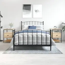 Naktsskapīši, 2 Gb., 40X42X56 Cm, Inženierijas Koks, Koka Krāsa Vidaxl