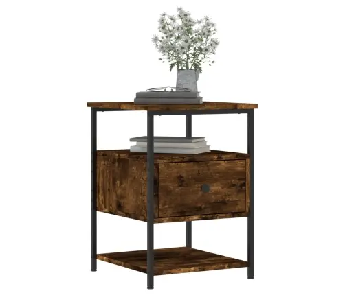 Naktsskapītis, Ozolkoka Krāsa, 40X42X56 Cm, Inženierijas Koks Vidaxl