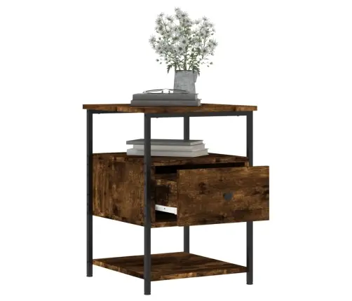 Naktsskapītis, Ozolkoka Krāsa, 40X42X56 Cm, Inženierijas Koks Vidaxl