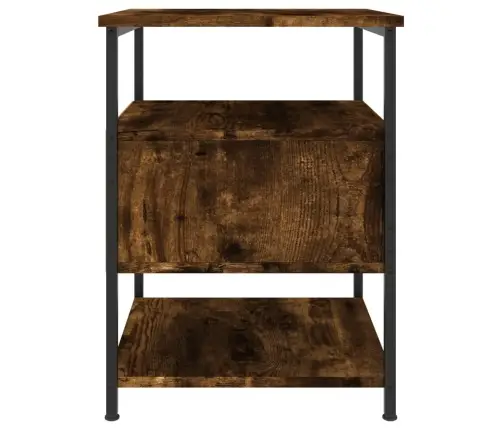 Naktinės Spintelės, 2Vnt., Dūminio Ąžuolo, 40X42X56cm Mediena