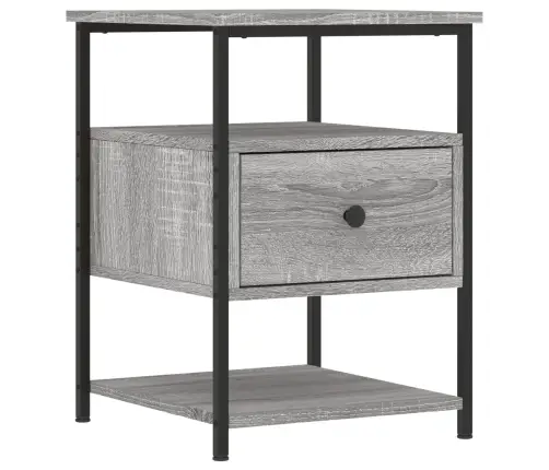 Naktsskapītis, Pelēka Ozolkoka, 40X42X56 Cm, Inženierijas Koks Vidaxl