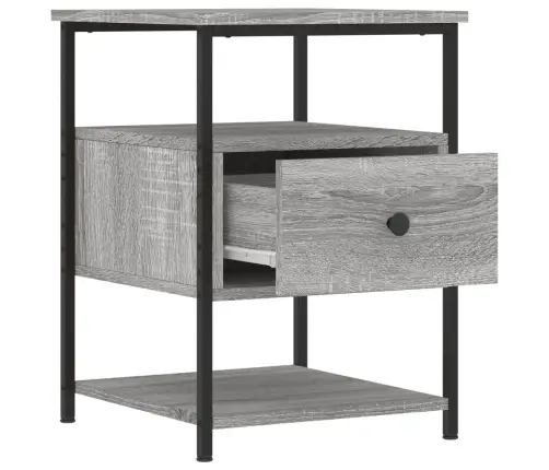 Naktsskapītis, Pelēka Ozolkoka, 40X42X56 Cm, Inženierijas Koks Vidaxl