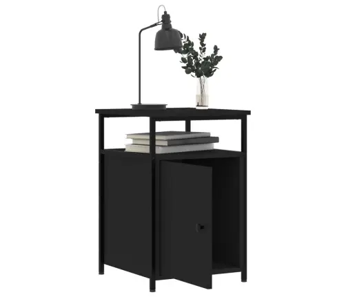 Naktsskapīši, 2 Gab., Melni, 40X42X60 Cm, Inženierijas Koks Vidaxl Naktsskapīši, 2 Gab., Melni, 40X42X60 Cm, Inženierijas Koks Vidaxl