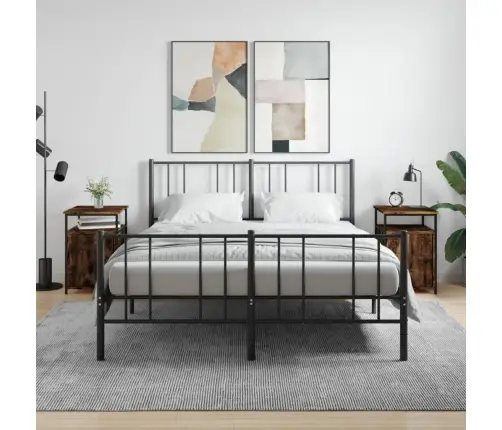 Naktsskapīši, 2 Gb., Koka Krāsa, 40X42X60 Cm, Inženierijas Koks Vidaxl