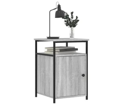 Naktsskapītis, Pelēka Ozolkoka, 40X42X600 Cm, Inženierijas Koks Vidaxl