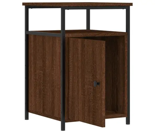 Naktinės Spintelės, 2Vnt., Rudos Ąžuolo, 40X42X60cm Mediena