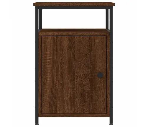 Naktinės Spintelės, 2Vnt., Rudos Ąžuolo, 40X42X60cm Mediena