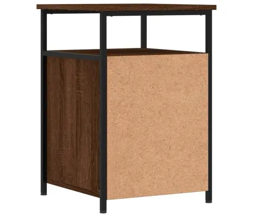 Naktinės Spintelės, 2Vnt., Rudos Ąžuolo, 40X42X60cm Mediena