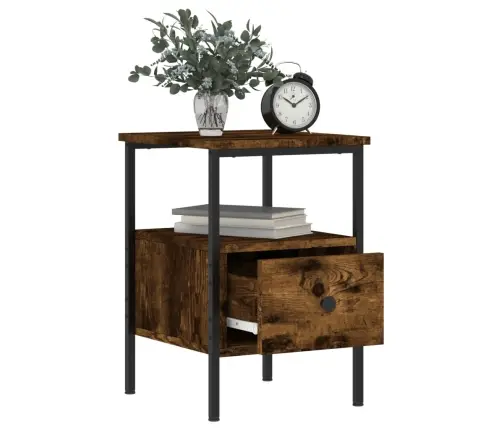 Naktsskapīši, 2 Gab., 34X36X50 Cm, Inženierijas Koks, Ozolkoka Vidaxl