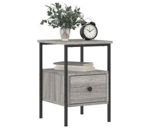 Naktsskapīši, 2 Gab., 34X36X50 Cm, Inženierijas Koks, Pelēki Vidaxl