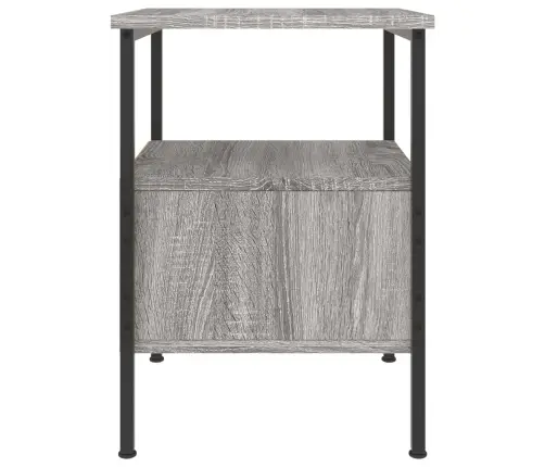 Naktsskapīši, 2 Gab., 34X36X50 Cm, Inženierijas Koks, Pelēki Vidaxl