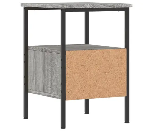 Naktsskapīši, 2 Gab., 34X36X50 Cm, Inženierijas Koks, Pelēki Vidaxl