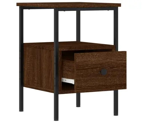 Naktsskapīši, 2 Gab., Ozolkoka, 34X36X50 Cm, Inženierijas Koks Vidaxl