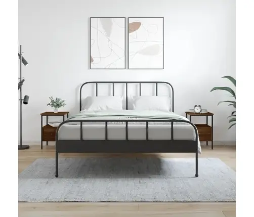 Naktsskapīši, 2 Gab., Ozolkoka, 34X36X50 Cm, Inženierijas Koks Vidaxl