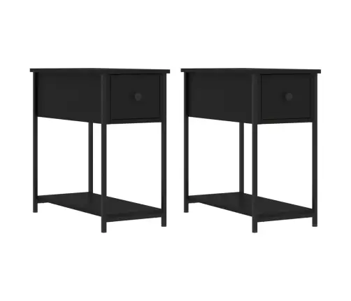 Öökapid 2 Tk, Must, 30 X 60 X 60 cm Tehispuit