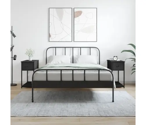 Öökapid 2 Tk, Must, 30 X 60 X 60 cm Tehispuit