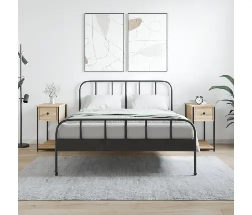 Öökapid 2 Tk, Sonoma Tamm, 30 X 60 X 60 cm Tehispuit