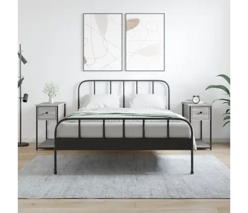 Öökapid 2 Tk, Hall Sonoma Tamm, 30 X 60 X 60 cm Tehispuit