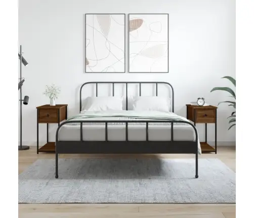 Naktsskapīši, 2 Gb., 30X60X60Cm, Inženierijas Koks, Brūns Ozols Vidaxl