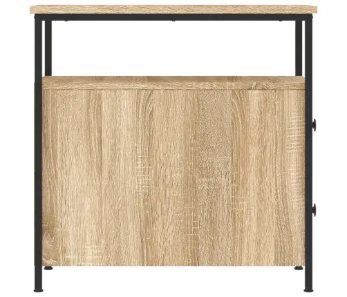 Naktinė Spintelė, Sonoma Ąžuolo, 30X60X60cm Apdirbta Mediena