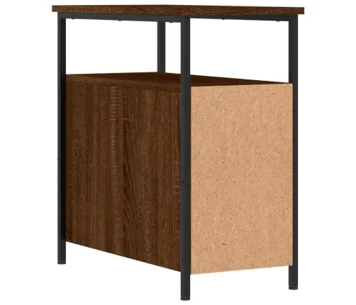 Naktinės Spintelės, 2Vnt., Rudos Ąžuolo, 30X60X60cm Mediena