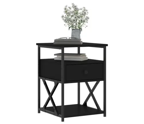 Öökapid 2 Tk, Must, 40 X 42 X 55 cm Tehispuit