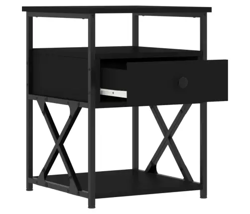 Öökapid 2 Tk, Must, 40 X 42 X 55 cm Tehispuit