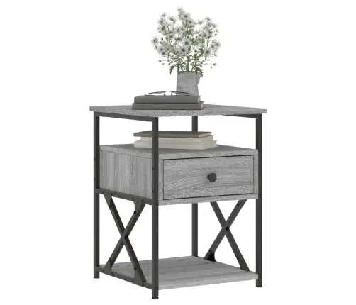 Naktsskapīši, 2 Gab., Pelēcīgi, 40X42X55 Cm, Inženierijas Koks Vidaxl