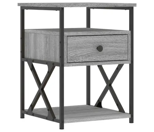 Naktsskapīši, 2 Gab., Pelēcīgi, 40X42X55 Cm, Inženierijas Koks Vidaxl