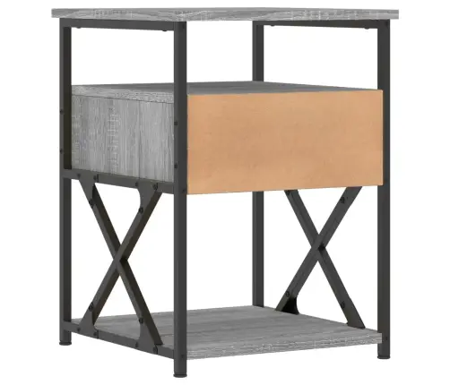 Naktsskapīši, 2 Gab., Pelēcīgi, 40X42X55 Cm, Inženierijas Koks Vidaxl