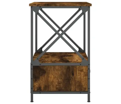 Naktinis Staliukas, Dūminio Ąžuolo, 50X41X65cm Mediena Naktinis Staliukas, Dūminio Ąžuolo, 50X41X65cm Mediena