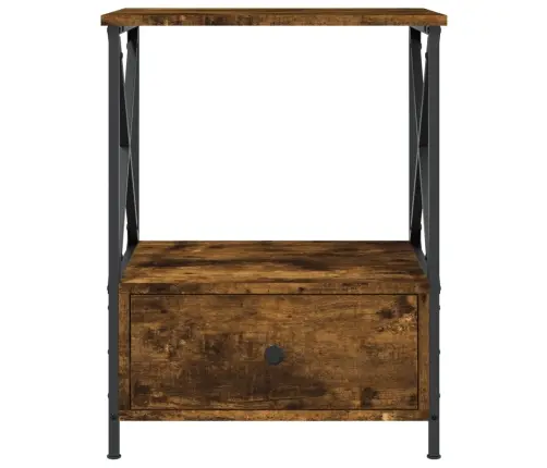 Naktiniai Staliukai, 2Vnt., Dūminio Ąžuolo, 50X41X65cm Mediena