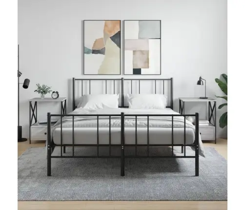 Naktsgaldiņi, 2 Gab., 50X41X65 Cm, Inženierijas Koks, Pelēki Vidaxl