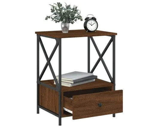 Naktsgaldiņš, Brūna Ozolkoka, 50X41X65 Cm, Inženierijas Koks Vidaxl