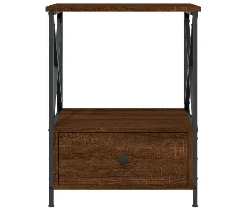 Naktsgaldiņš, Brūna Ozolkoka, 50X41X65 Cm, Inženierijas Koks Vidaxl