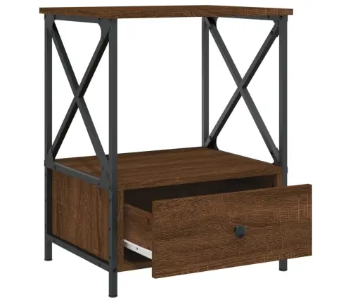 Naktsgaldiņš, Brūna Ozolkoka, 50X41X65 Cm, Inženierijas Koks Vidaxl