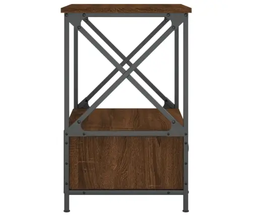 Naktsgaldiņš, Brūna Ozolkoka, 50X41X65 Cm, Inženierijas Koks Vidaxl