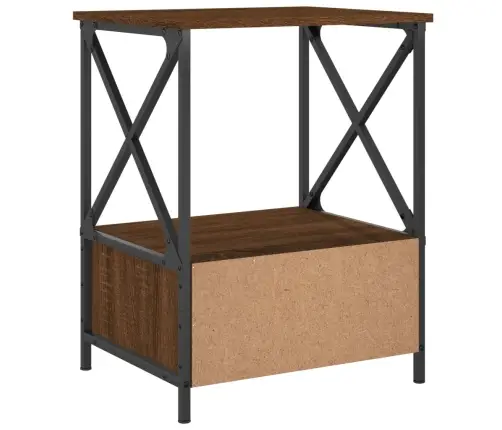 Naktsgaldiņš, Brūna Ozolkoka, 50X41X65 Cm, Inženierijas Koks Vidaxl