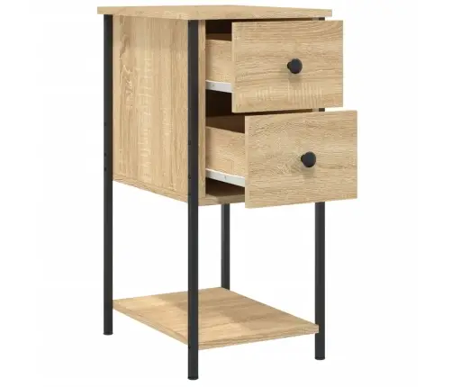 Naktsskapīši, 2 Gb., Koka Krāsa, 32X42X70 Cm, Inženierijas Koks Vidaxl